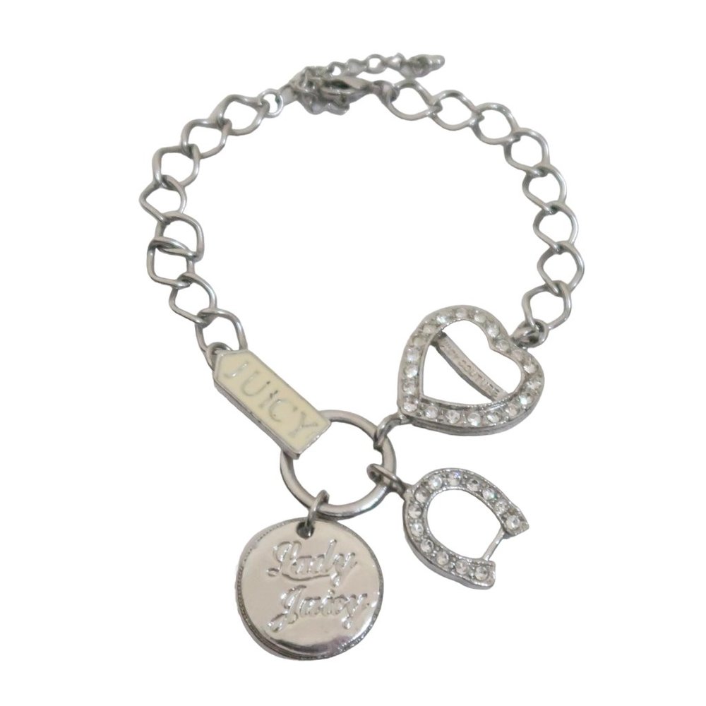 JUICY COUTURE Lady Juicy Good Luck Ankle bracelet crystal horsehsoe